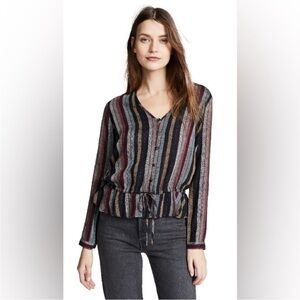 Rails Beaux striped Multicolor Striped Blouse, XS